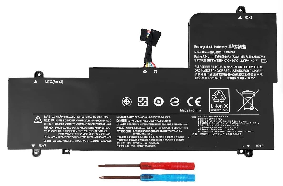 Batterie Lenovo L15M4PC2, L15L4PC2, 5B10K90778 